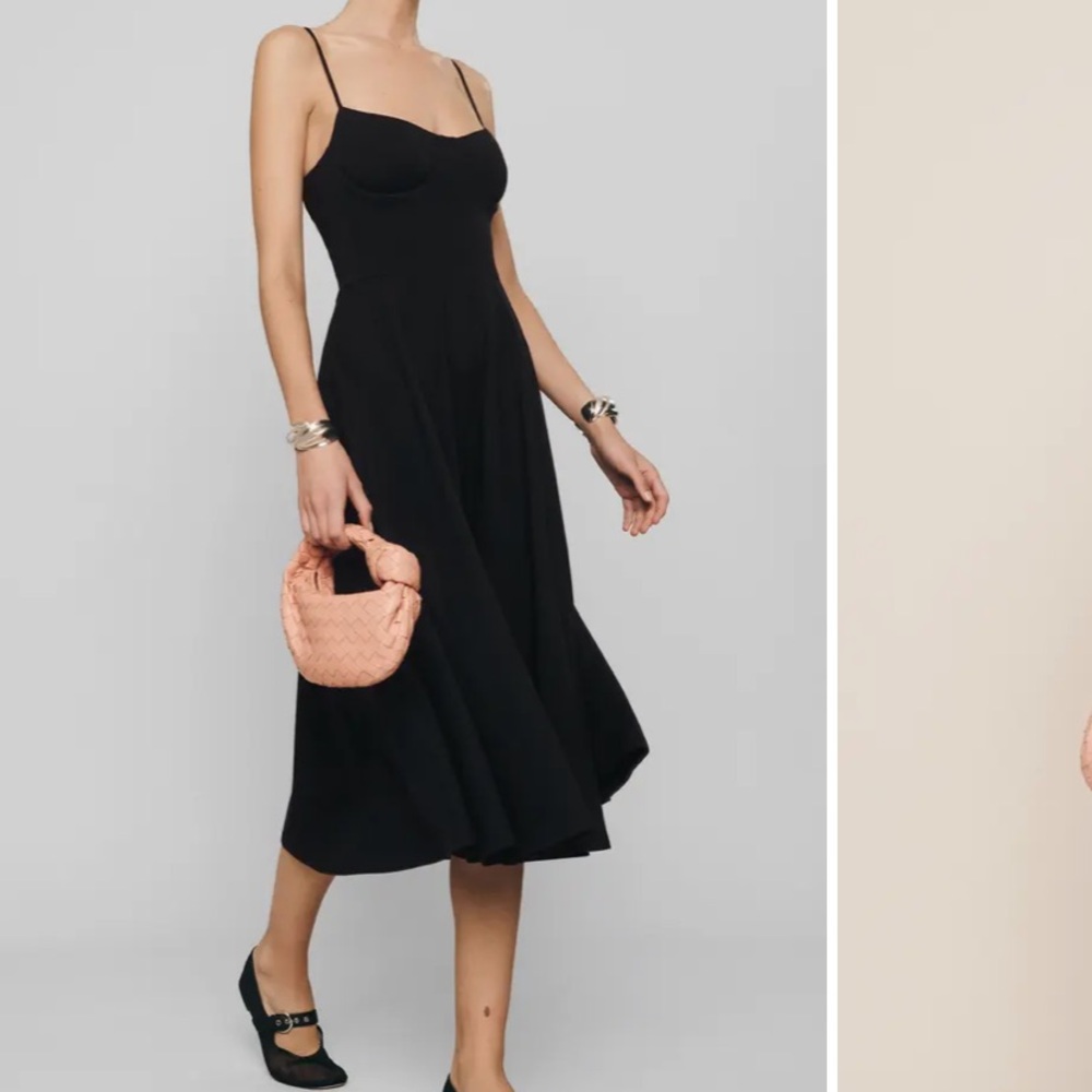 Reformation Serene Knit Organic Cotton Blend Midi Dress